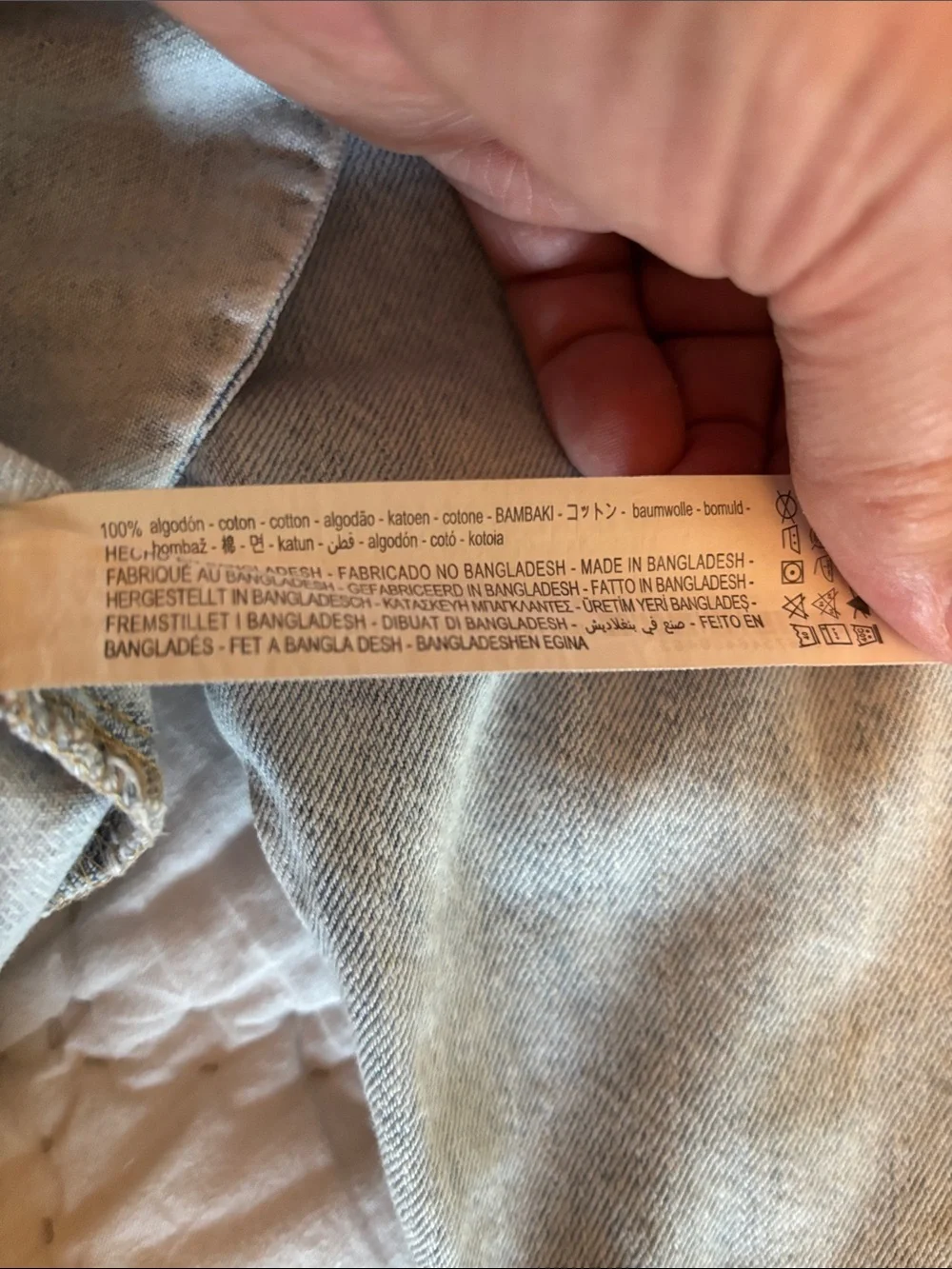 Zara Light Blue Denim Hooded Jacket with Front Pockets